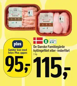Føtex De Danske Familiegårde kyllingefilet eller -inderfilet tilbud