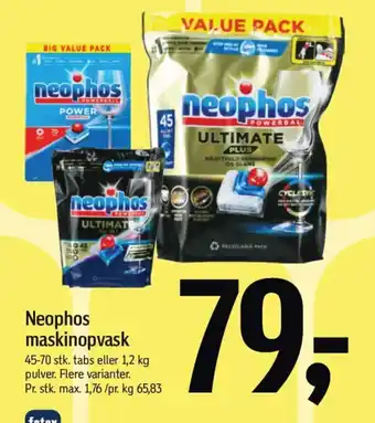 Føtex NEOPHOS maskinopvask tilbud