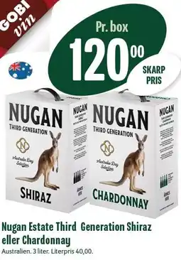 Min Købmand Nugan Estate Third Generation Shiraz eller tilbud