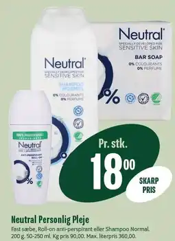 Min Købmand Neutral Personlig Pleje tilbud