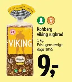 Føtex KOHBERG viking rugbrød tilbud