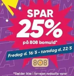 Bilka SPAR 20% på 808 bomuld tilbud