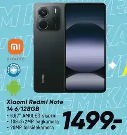 Bilka Xiaomi Redmi Note 14 6/128GB tilbud