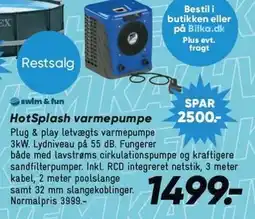 Bilka HotSplash varmepumpe tilbud