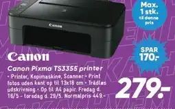 Bilka Canon Pixma TS3355 printer tilbud