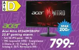 Bilka Acer Nitro XF240M3BIIPH 23.8 gaming skærm tilbud