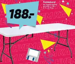 Bilka Foldebord tilbud
