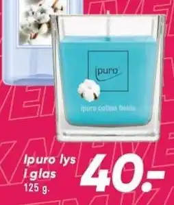Bilka Ipuro lys i glas tilbud