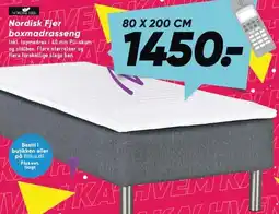 Bilka Nordisk Fjer boxmadrasseng tilbud