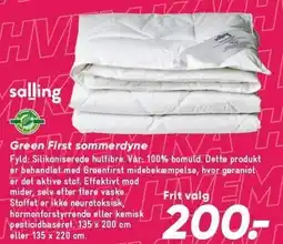 Bilka Salling Green First sommerdyne tilbud