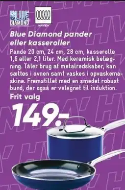 Bilka Blue Diamond pander eller kasseroller tilbud
