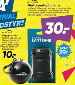 Bilka Mini campinglanterne eller Regnponcho tilbud