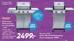 Bilka Char-Broil Performance Pro 2 eller 3 brænder tilbud