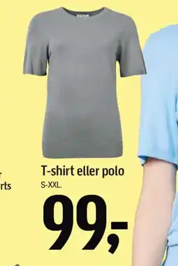 Føtex T-shirt eller polo tilbud