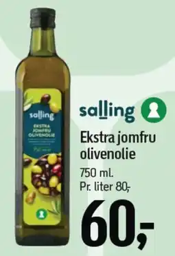 Føtex SALLING Ekstra jomfru olivenolie tilbud