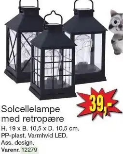 Harald Nyborg Solcellelampe med retropære tilbud