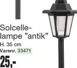 Harald Nyborg Solcellelampe ''antik'' tilbud