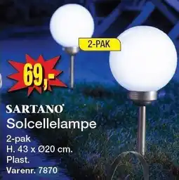 Harald Nyborg Solcellelampe tilbud
