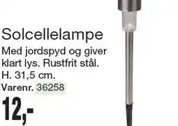 Harald Nyborg Solcellelampe tilbud