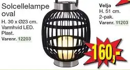 Harald Nyborg Solcellelampe oval tilbud