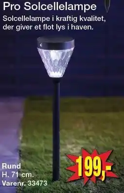 Harald Nyborg Pro Solcellelampe Rund tilbud