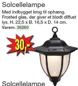 Harald Nyborg Solcellelampe tilbud