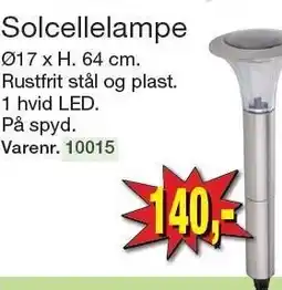 Harald Nyborg Solcellelampe tilbud