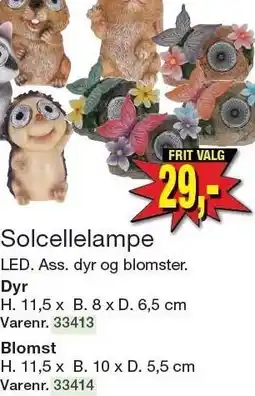 Harald Nyborg Solcellelampe tilbud