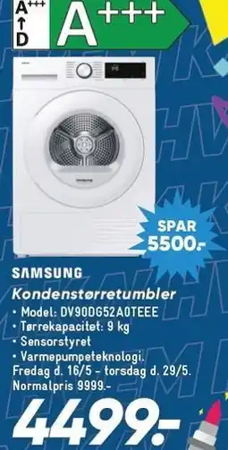 Bilka SAMSUNG Kondenstørretumbler tilbud