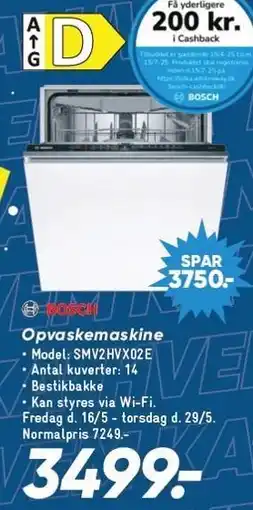 Bilka BOSCH Opvaskemaskine tilbud