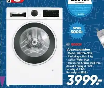 Bilka BOSCH Vaskemaskine tilbud