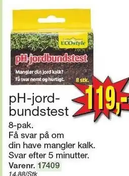 Harald Nyborg pH-jord-bundstest tilbud
