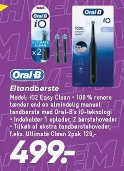 Bilka ORAL-B Eltandbørste tilbud