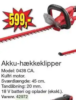 Harald Nyborg Akku-hækkeklipper tilbud