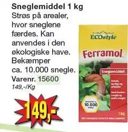 Harald Nyborg Sneglemiddel 1 kg tilbud