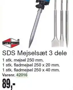 Harald Nyborg SDS mejselsæt 3 dele tilbud