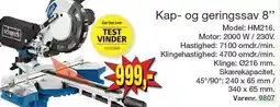 Harald Nyborg Kap- og geringssav 8'' tilbud