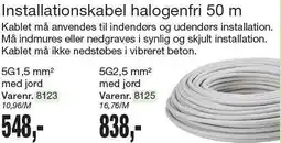 Harald Nyborg Installationskabel halogenfri 50 m tilbud