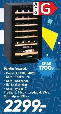Bilka Vinkøleskab tilbud