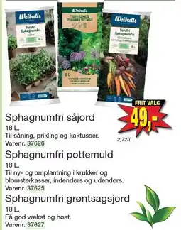 Harald Nyborg Sphagnumfri såjord, pottemuld eller grøntsagsjord tilbud