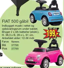 FIAT 500 gåbil