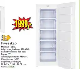 Harald Nyborg Fryseskab tilbud