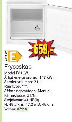 Harald Nyborg Fryseskab tilbud