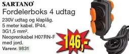 Harald Nyborg Fordelerboks 4 udtag tilbud