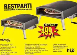 Harald Nyborg Pizzaovn 17'' eller Pizzaovn med rotation tilbud