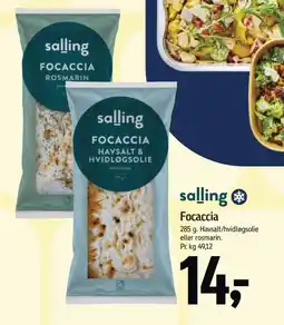 Føtex SALLING Focaccia tilbud