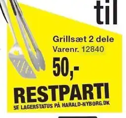 Harald Nyborg Grillsæt 2 dele tilbud