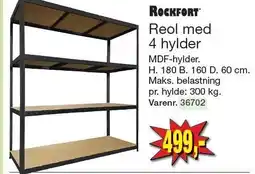 Harald Nyborg Reol med 4 hylder tilbud
