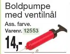 Harald Nyborg Boldpumpe med ventilnål tilbud