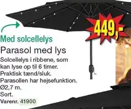 Harald Nyborg Parasol med lys tilbud
